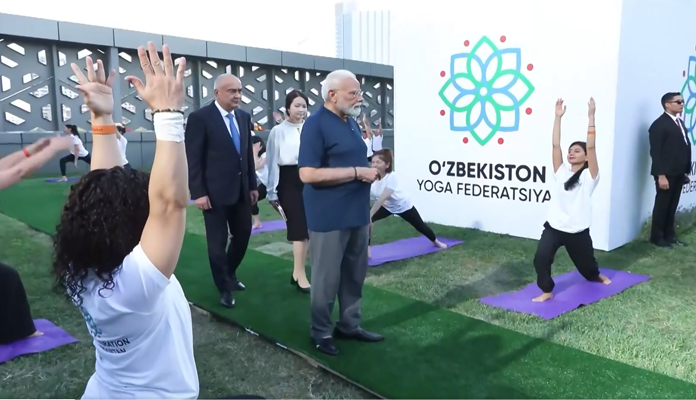 PM Modi Joins Yoga in Tashkent; India-Uzbekistan Set $5 Billion Trade, Uranium Supply