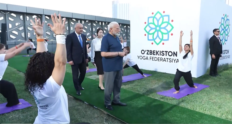 PM Modi Joins Yoga in Tashkent; India-Uzbekistan Set $5 Billion Trade, Uranium Supply