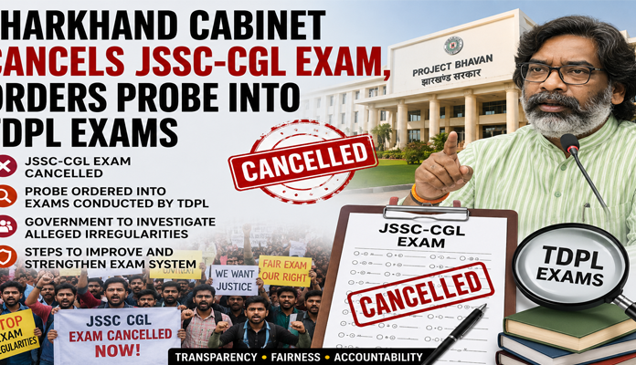 Jharkhand Cabinet Cancels JSSC-CGL Exam, Orders Probe into TDPL Exams