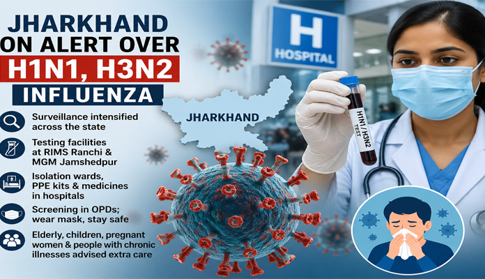 Jharkhand Health Department on Alert Over H1N1, H3N2 Influenza