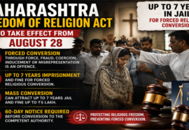 Forced Conversion to Draw Up to 7 Years in Jail as Maharashtra Law Takes Effect August 28