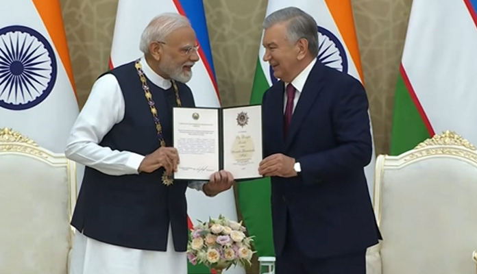 PM Modi Conferred Uzbekistan’s Highest State Honour, Order of ‘Oliy Darajali Do’stlik’