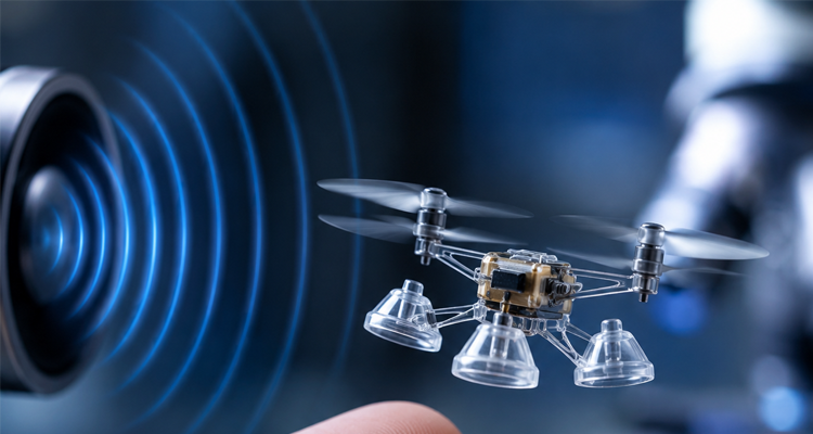 Switzerland Scientists Develop Tiny Drones Powered by Ultrasonic Sound Waves