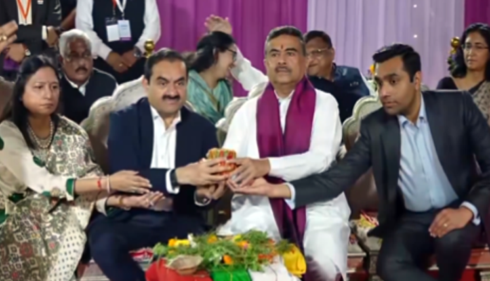 2,000-Bed Adani Arogya Mandir: Suvendu Adhikari Lays Foundation Stone for ₹4,000 Crore Project in New Town