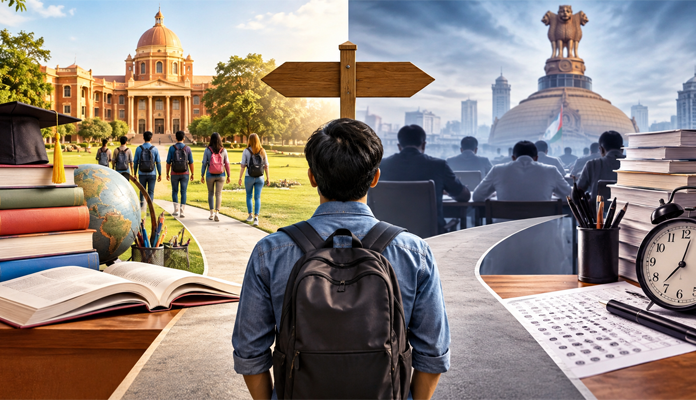 Degrees and Competitive Examinations: Why the Difference in Curriculum, Examination Pattern and Evaluation?