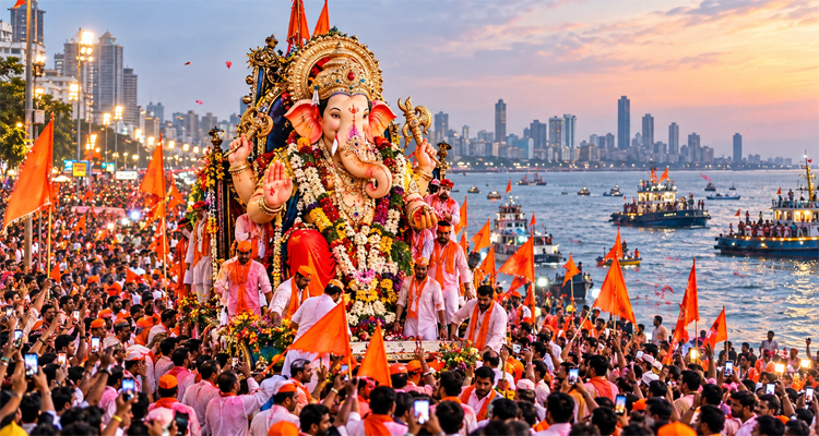 Mumbai Bids Emotional Farewell to Bappa as Ganesh Utsav Concludes