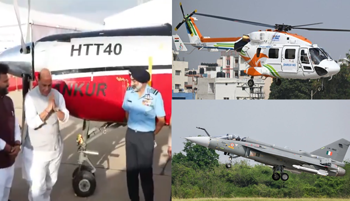 HAL Delivers Tejas Trainers, HTT-40 to IAF; Dhruv NG to Pawan Hans