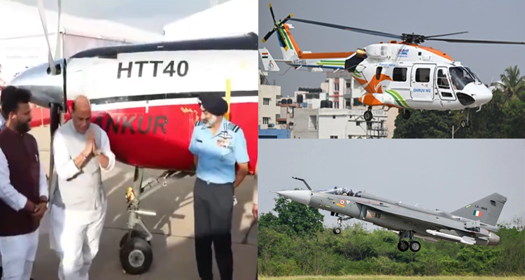 HAL Delivers Tejas Trainers, HTT-40 to IAF; Dhruv NG to Pawan Hans
