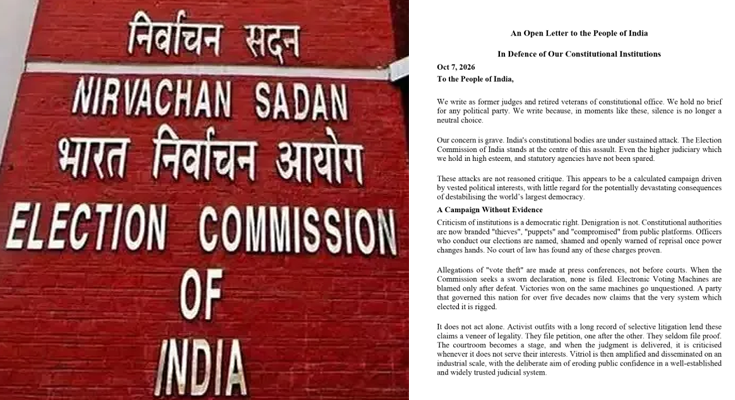 ‘Attempt to Destabilise World’s Largest Democracy’: 42 Former Judges Back ECI, Warn Against ‘Vote Theft’ Claims in Open Letter to People of India