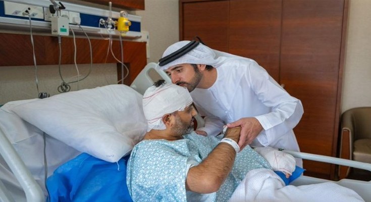 Dubai Crown Prince Visits Injured Indian Pilot Smit Machchhar in Hospital, Praises His Courage