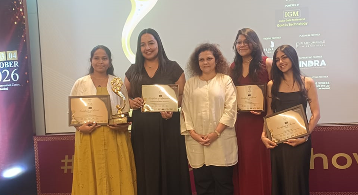 Three Wins, 1,000+ Entries: JD Institute Bengaluru Shines at National Jewellery Awards 2026