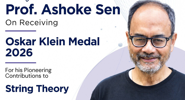 Indian Physicist Ashoke Sen Honoured with Prestigious Oskar Klein Medal for String Theory