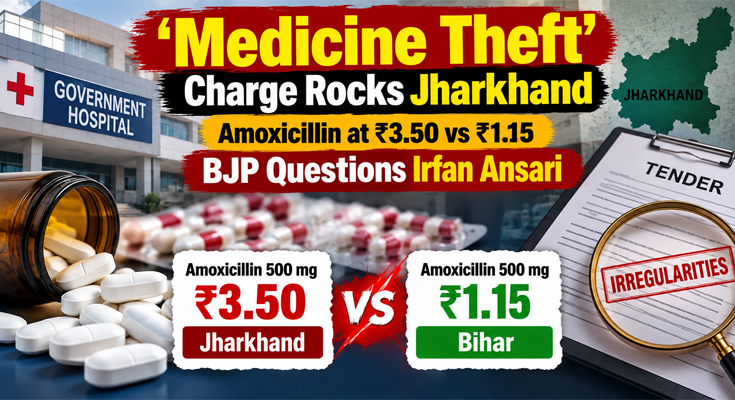 ‘Medicine Theft’ Charge in Jharkhand: ₹3.50 Amoxicillin vs ₹1.15, BJP Targets Irfan Ansari